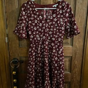 Charlotte Russe XS Floral Red Sundress
